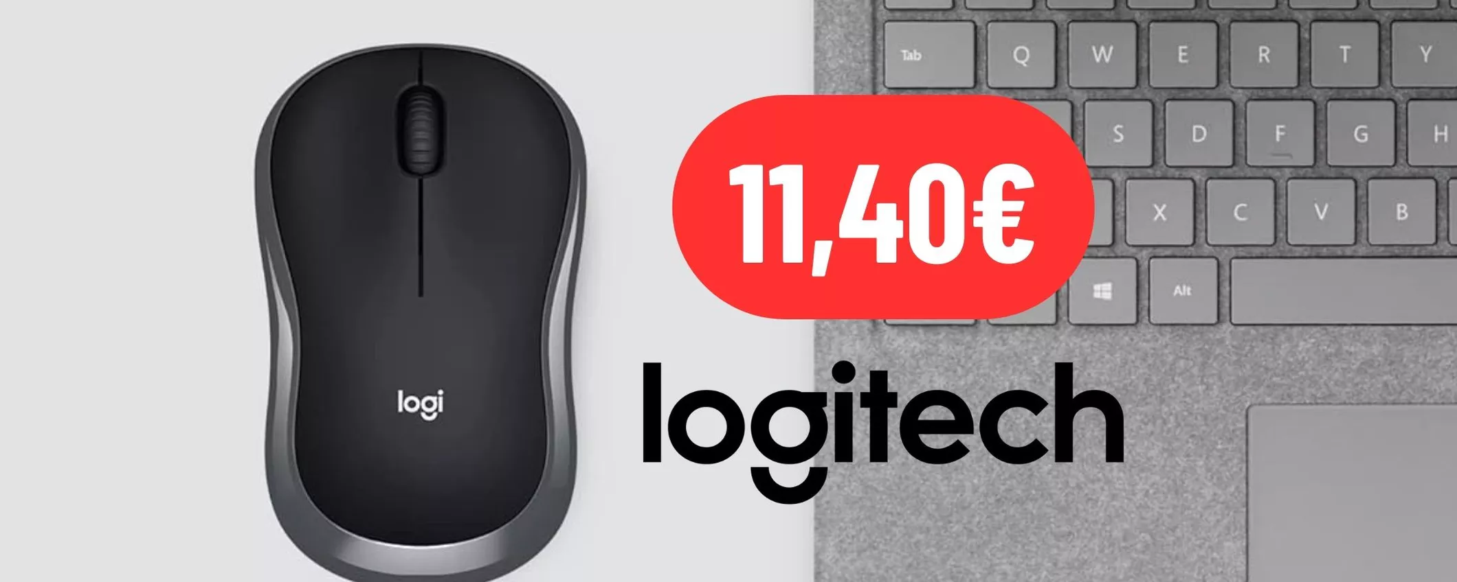 Mouse Logitech piccolo, compatto e preciso a 11,40€ su Amazon