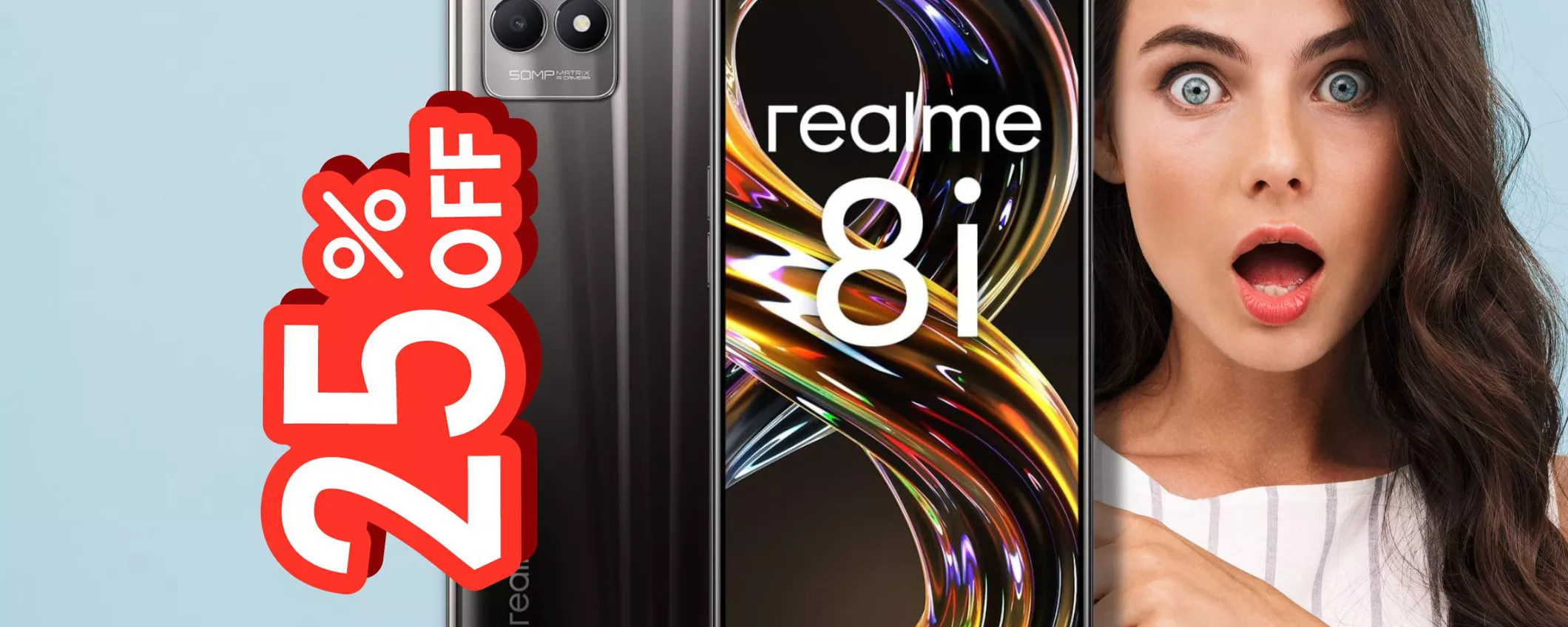 PREZZO OCCASIONE: realme 8i costa pochissimo ed è un regalo perfetto per tutti!