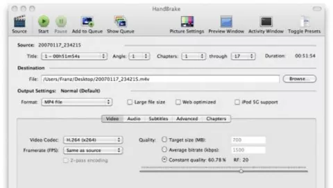 Handbrake 0.9.4 include il supporto per i 64-bit
