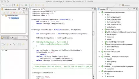 Aptana: programmazione, web e scripting per OS X