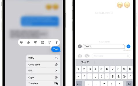 iOS 16: modificare annullare l'invio di un messaggio