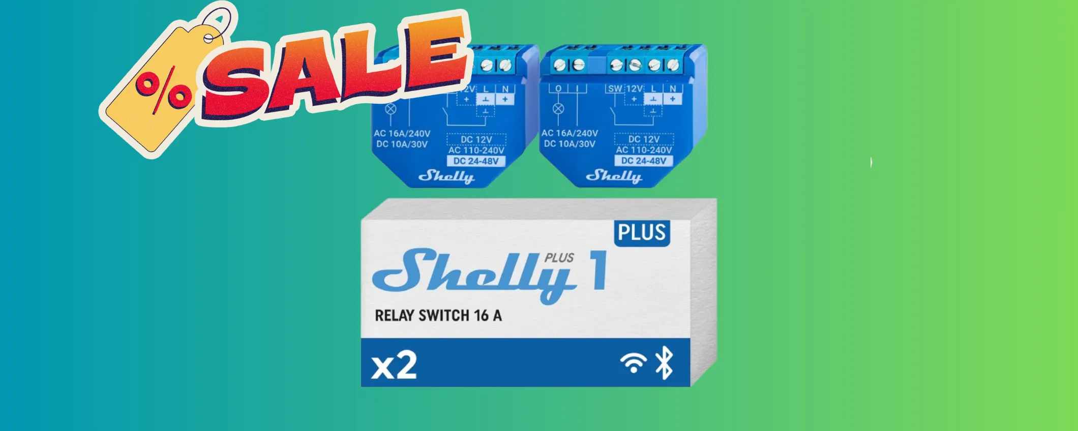 Rendi casa smart con lo l'interruttore WiFi Shelly Plus: set da 2 a mini prezzo (-37%)
