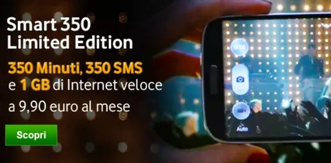 Vodafone: Smart 350 Limited Edition per tutti