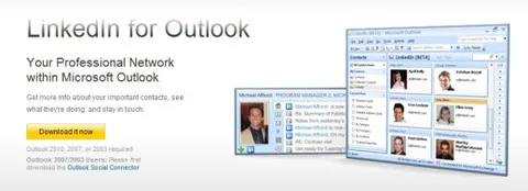 LinkedIn Outlook Connector: il business network incontra Outlook