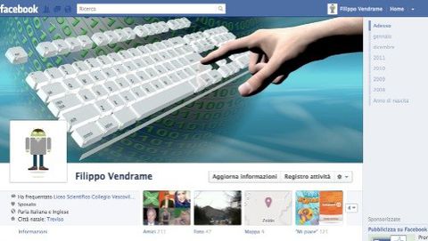 Facebook, cover per la Timeline (Diario)
