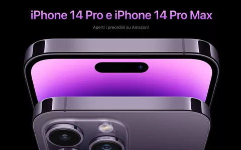iPhone 14 Pro e iPhone 14 Pro Max: al via i PREORDINI su AMAZON