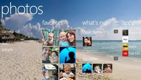Windows Phone 8, nuove opzioni per Photo Hub