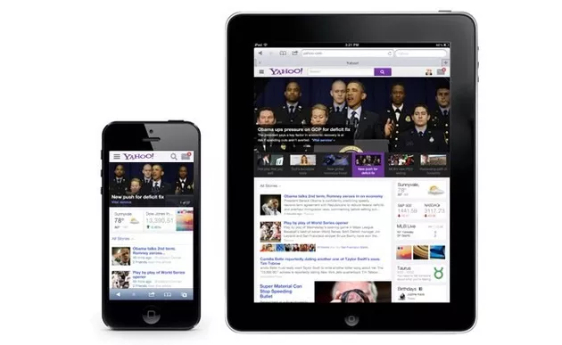 Yahoo su tablet e smartphone