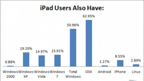 Metà degli acquirenti di iPad sono (anche) utenti Windows
