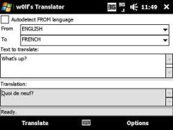 Google Translator su mobile con w0lf's Translator