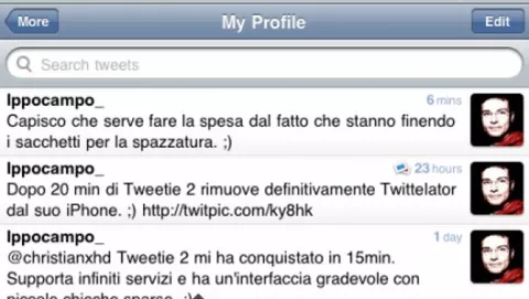 Tweetie 2: disponibile la nuova versione del client Twitter per iPhone