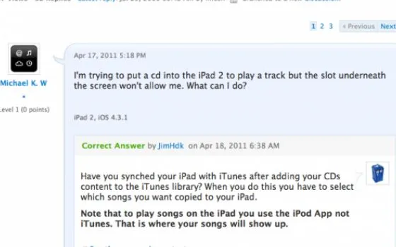 Come inserisco un CD nell'iPad?