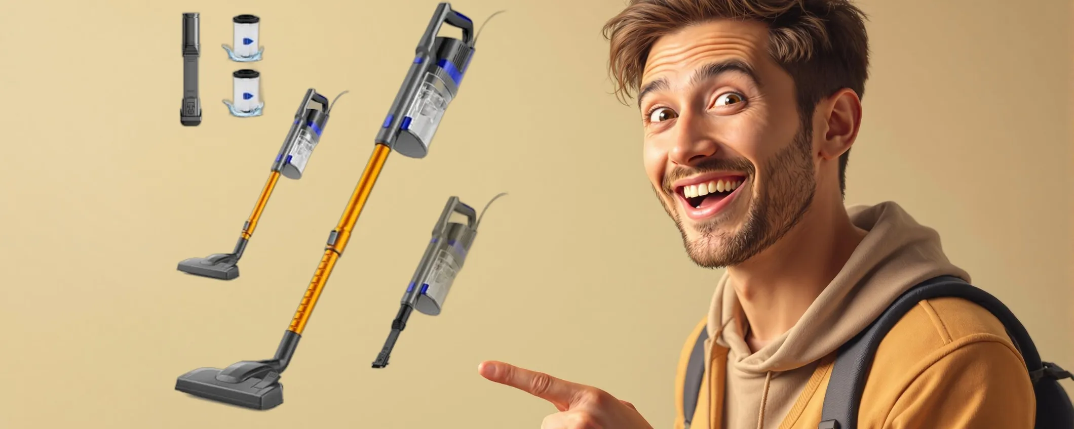 Scopa elettrica multiaccessoriata a meno di 60€ con il doppio sconto Amazon