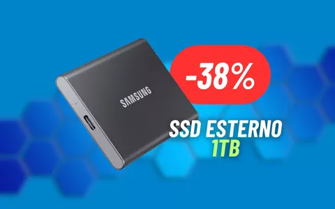 SSD esterno da 1TB Samsung a meno di 100€: SCONTO OUTLET