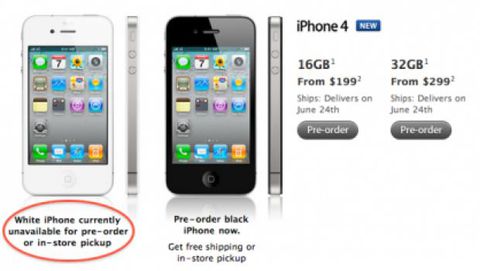 L'iPhone 4 bianco arriverà durante l'estate