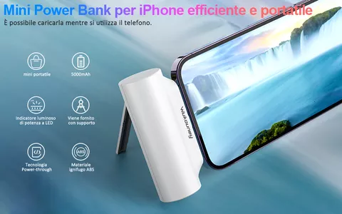 iPhone SEMPRE CARICO con il Mini Power bank a META' PREZZO (tuo a SOLO 9€)