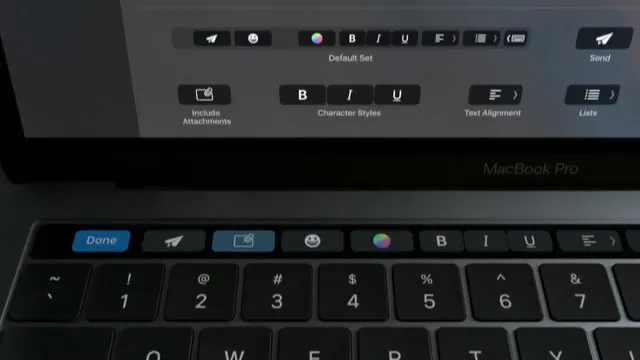Il nuovo MacBook Pro con Touch Bar