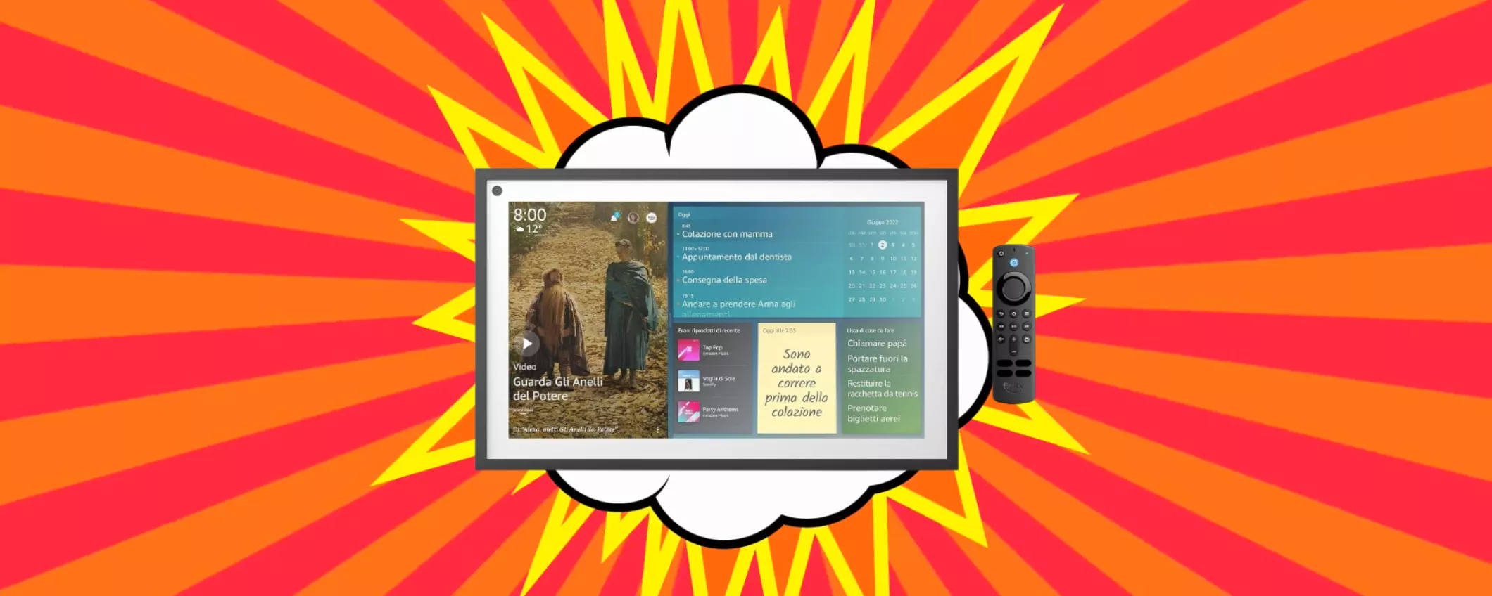 Echo Show 15 con ALEXA E FIRE TV oggi in OFFERTA SCHOCK su Amazon