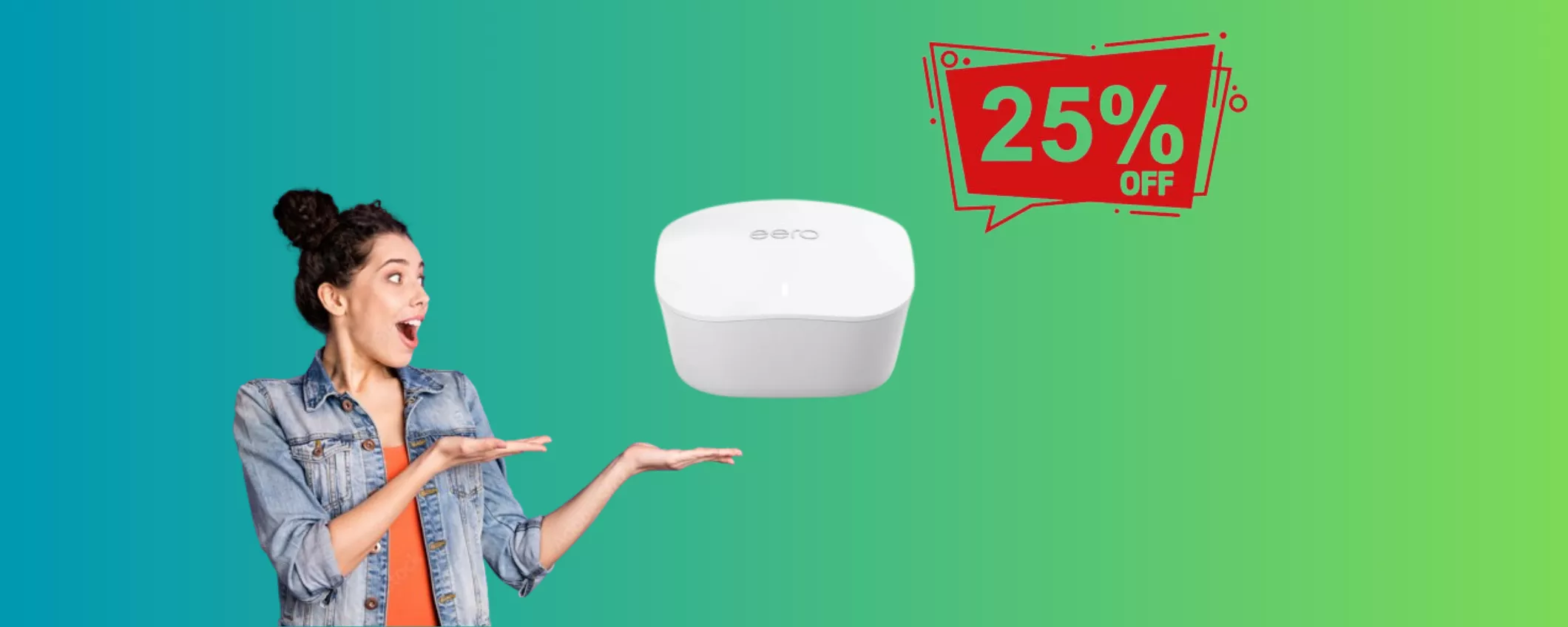 Connessione VELOCISSIMA con il Router Amazon eero a PREZZO MINI (-25%)