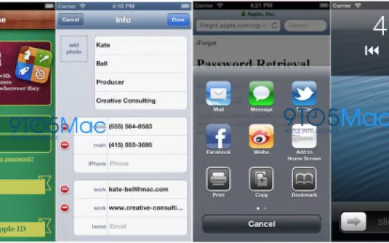 L'aspetto delle app sullo schermo dell'iPhone 5
