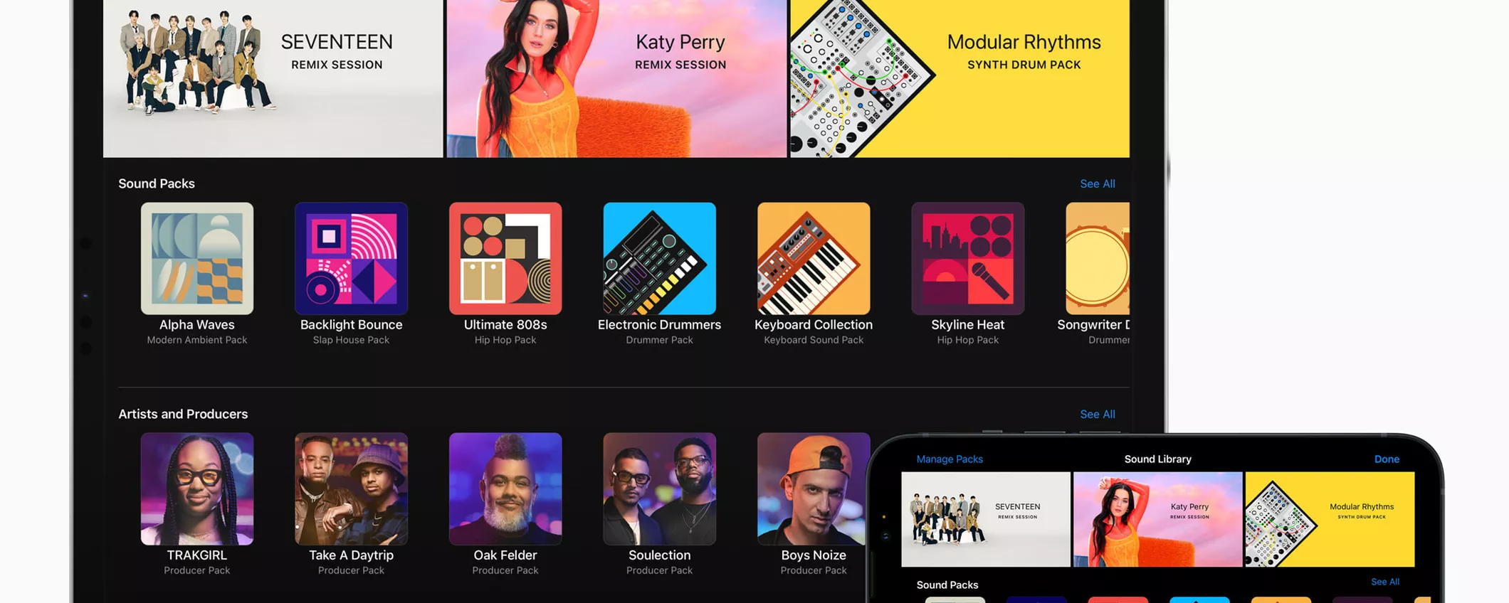 GarageBand, arrivano i remix con Katy Perry e il gruppo K-pop SEVENTEEN