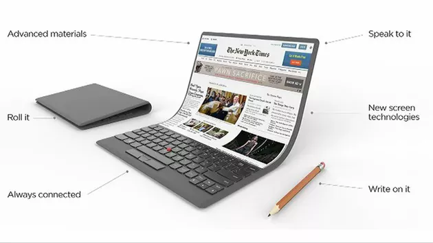 Lenovo foldable notebook