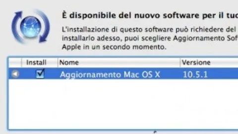 Disponibile Mac OS X 10.5.1