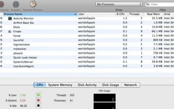 Nuovi screenshot di Snow Leopard
