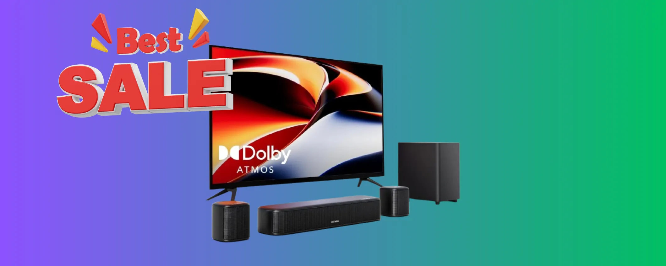 Porta il cinema a casa tua con la Soundbar ULTIMEA in sottocosto su Amazon