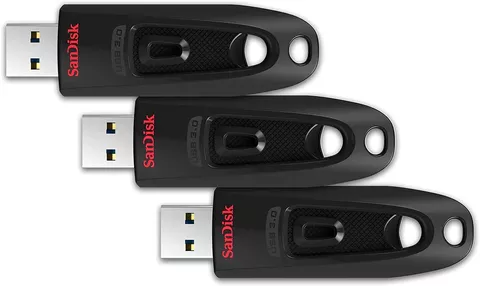 Chiavi USB SanDisk 64 GB (Pack da 3) ultraveloci: solo 11,6€ l'una