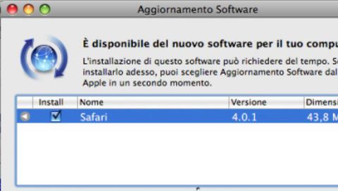Disponibile Safari 4.0.1