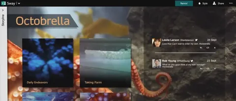 Office Sway, la nuova app per gli utenti creativi
