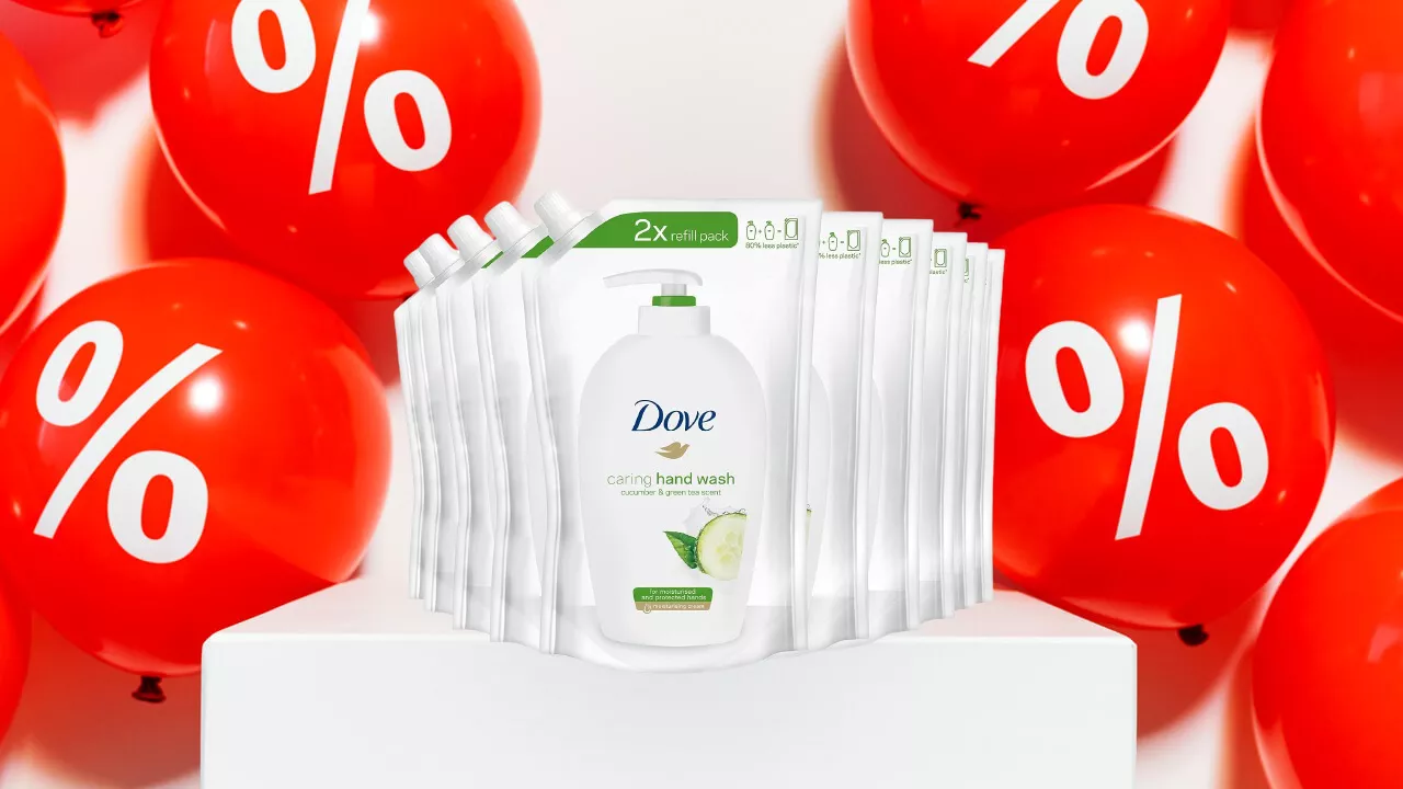SOLO 9 EURO per 10 Confezioni di detergente Dove: MEGA PROMO Black Friday