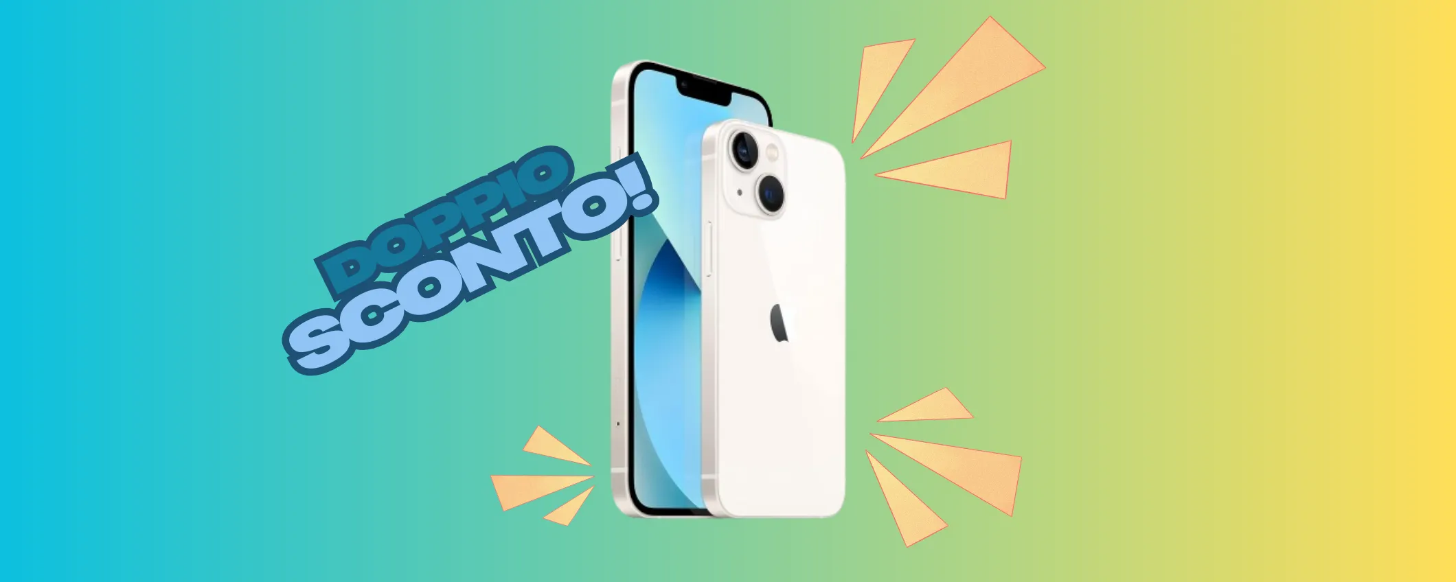Doppio sconto eBay sull'Apple iPhone 13: il risparmio è di 280€