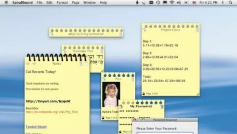 SpiralBound: un'alternativa a Stickies per gli appunti e le note sul Mac