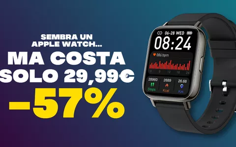 Apple Watch? Macché, questo smartwatch costa solo 29,99€ con lo SCONTO del 57%
