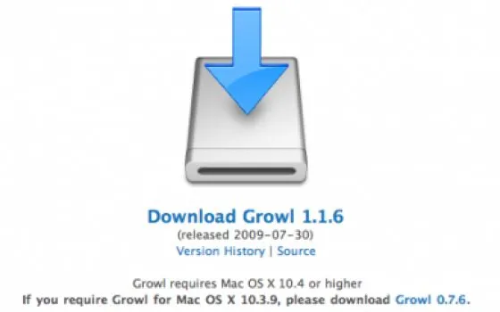 Aggiornato Growl alla versione 1.1.6