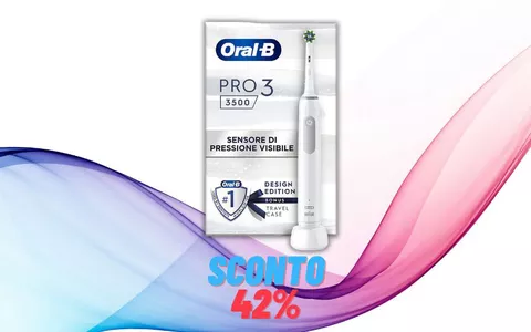 Oral-B Pro 3 a meno di 40€: approfitta SUBITO dello sconto (42%)