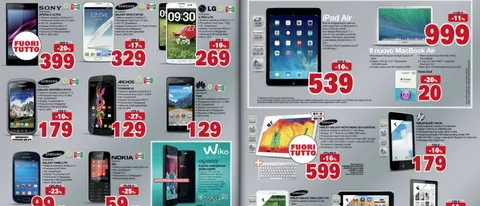Volantino Unieuro, Sony Xperia Z Ultra a 399 euro