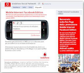 Vodafone: Mobile Internet Facebook Edition