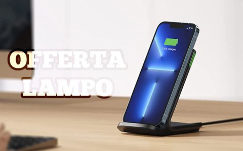 Caricabatterie wireless 15W in OFFERTA: solo 13€ con Coupon