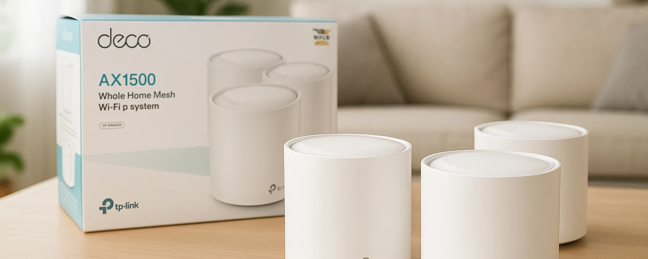 Prezzo bomba per il Sistema WiFi Mesh TP-Link da 3 pezzi con copertura fino a 520m²