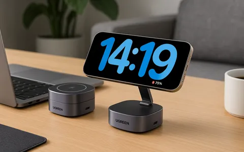 UGREEN MagFlow: ricarica doppia Apple a 20€, compatto e subito in offerta