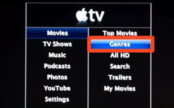 Aggiornamento 2.0.1 per Apple TV