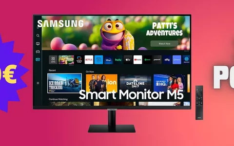 Monitor Samsung M5 a 120€ in meno: HDR10 e casse integrate