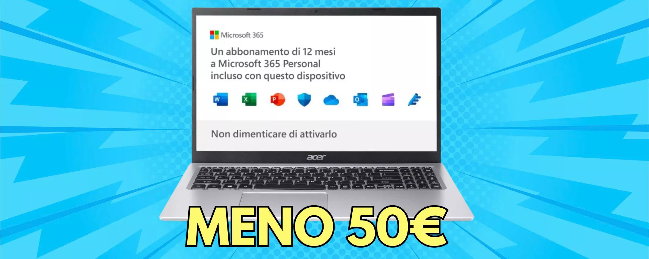 Acer Aspire, notebook ideale per la scuola in super sconto Amazon