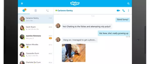 Skype 7.0 per Android, nuova interfaccia su tablet