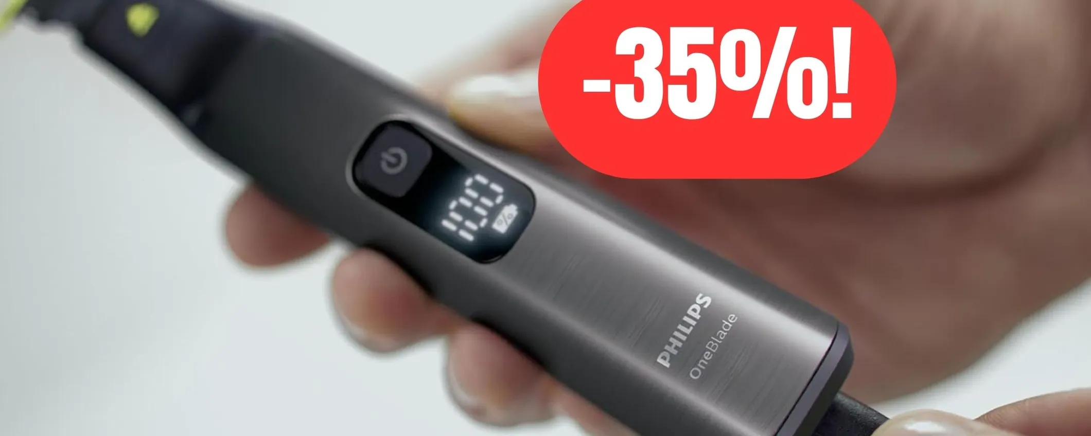 Rasoio elettrico Philips OneBlade Pro al 35% di sconto su Amazon