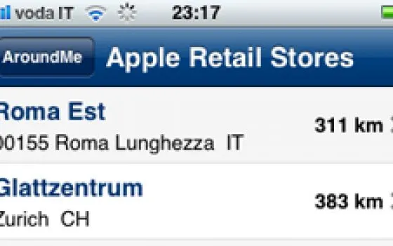 Top-10 App Store: Around Me