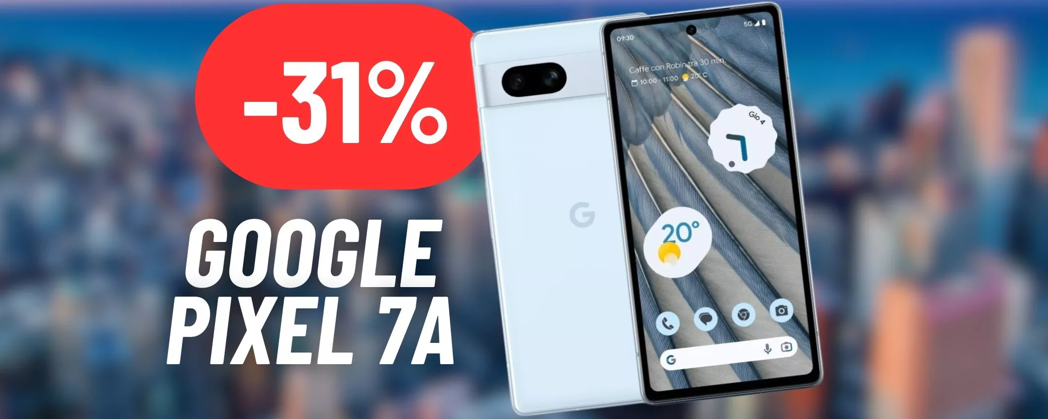 CALA A PICCO IL PREZZO del Google Pixel 7a su Amazon: offerta imperdibile